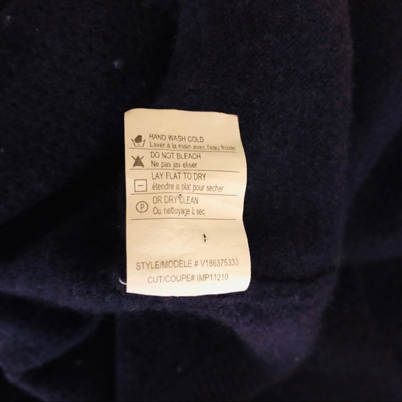 Vince Perforated Cashmere Sweater in Grape - Picture 8 of 8